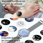 Bluetooth-Telefonie KI-Sprachassistent Wasserdichte Sport-Smartwatch, schwarzes Silikonarmband, gold-rosa Silikonarmband, silber-graues Silikonarmband, gold-raues Stahlarmband + rosa Silikonarmband, silber-raues Stahlarmband + graues Silikonarmband...