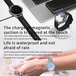 Bluetooth-Telefonie KI-Sprachassistent Wasserdichte Sport-Smartwatch, schwarzes Silikonarmband, gold-rosa Silikonarmband, silber-graues Silikonarmband, gold-raues Stahlarmband + rosa Silikonarmband, silber-raues Stahlarmband + graues Silikonarmband...
