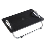 Verstellbare Fußstütze unter dem Schreibtisch für Büro-Ergonomie, Anti-Kreuzbein-Design Fußhocker, Metallrohr Schwarz, Metallrohr Grau