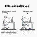 Verstellbare Fußstütze unter dem Schreibtisch für Büro-Ergonomie, Anti-Kreuzbein-Design Fußhocker, Metallrohr Schwarz, Metallrohr Grau