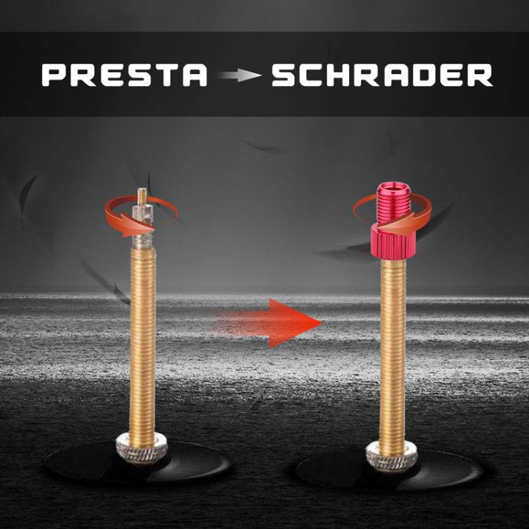 10 Stück ZTTO Mountain Road Fahrrad Presta-zu-Schrader Ventil Adapter-Kit