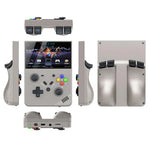 R43 Pro Handheld-Spielkonsole mit 4K-HD-Bildschirm (4,3 Zoll), tragbarer Videospielplayer für Zuhause, transparentes Schwarz (64 GB), Grau (64 GB), transparentes Schwarz (128 GB), Grau (128 GB)