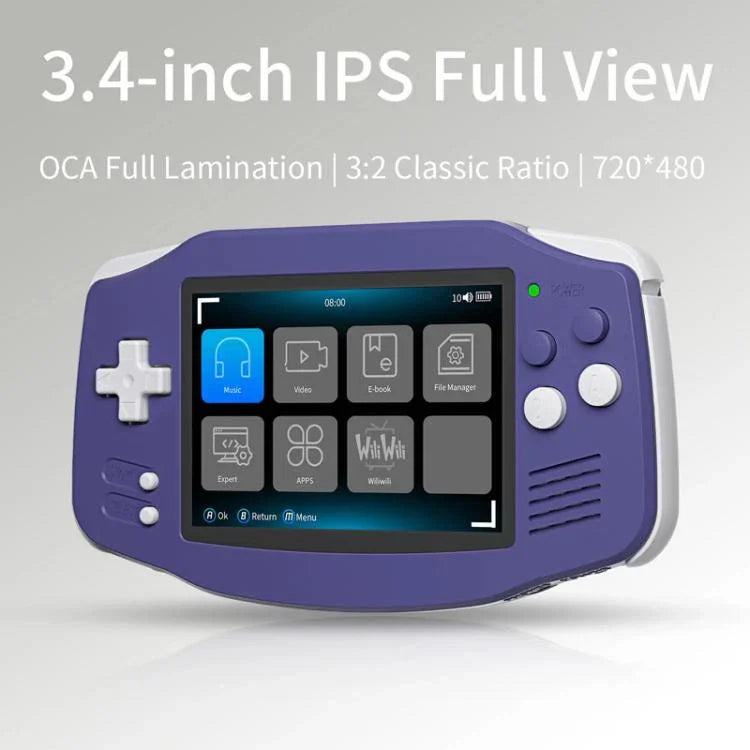 ANBERNIC RG 34XX Handheld-Spielkonsole, klassischer Retro-Videospieler mit WLAN, Standard 32 GB (ohne Spiel), Standard + 64 GB, Standard + 128 GB, Standard + 256 GB