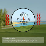 PGM JQ018 Mini Magnetischer, Neigungskompensierter Golf-Entfernungsmesser für die Tasche 1200 Yards
