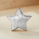 S925 Sterlingsilber Platinbeschichtete fünfzackige Sternperlen