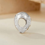 S925 Sterlingsilber Platinbeschichtete glänzende Herzperlen