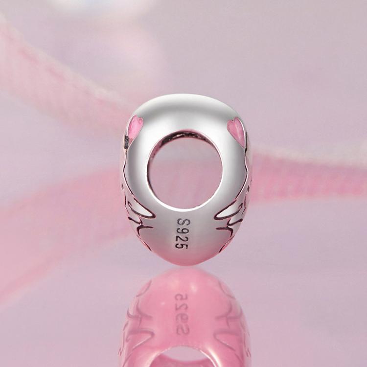 S925 Sterlingsilber Öltropfen Paar Kuss Liebesperlen