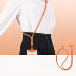 Adjustable Phone Lanyard With Self-Locking 360-Degree Rotatable Anti-Tangle Design & TPU Clip, Neck Black, Neck Orange, Neck Green, Crossbody Black, Crossbody Orange, Crossbody Green