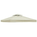 3x3m  Garden Gazebo Top Cover Canopy Replacement Top Patio Roof Awning for Outdoor Terrace, Garden Tent, Pergola