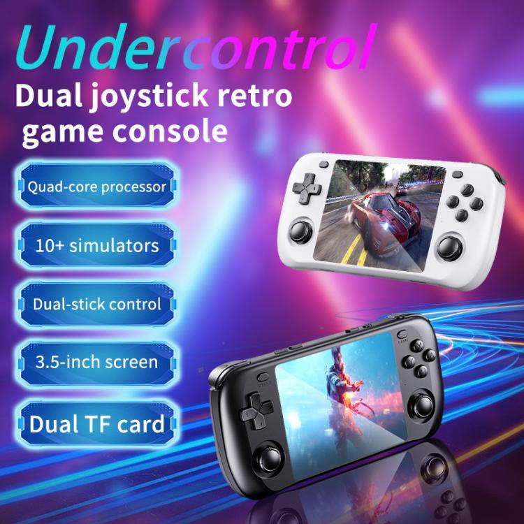 H36S 3,5-Zoll-IPS-HD-Bildschirm Retro-PSP-Spielkonsole Linux-System GBA Handheld-Videospielkonsole, 64 GB, 128 GB
