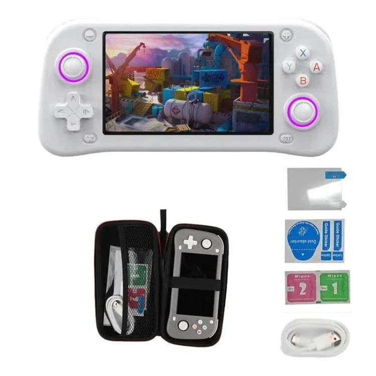 XF43 Retro-Handheld-Spielkonsole, Open Source, 4,3-Zoll-Großbildschirm, 64 GB, 128 GB