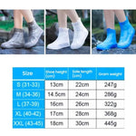 Verdickter, verschleißfester, wasserdichter Silikon-Regenschuhüberzug, S 31-33, M 34-36, L 37-39, XL 40-42, XXL 43-45