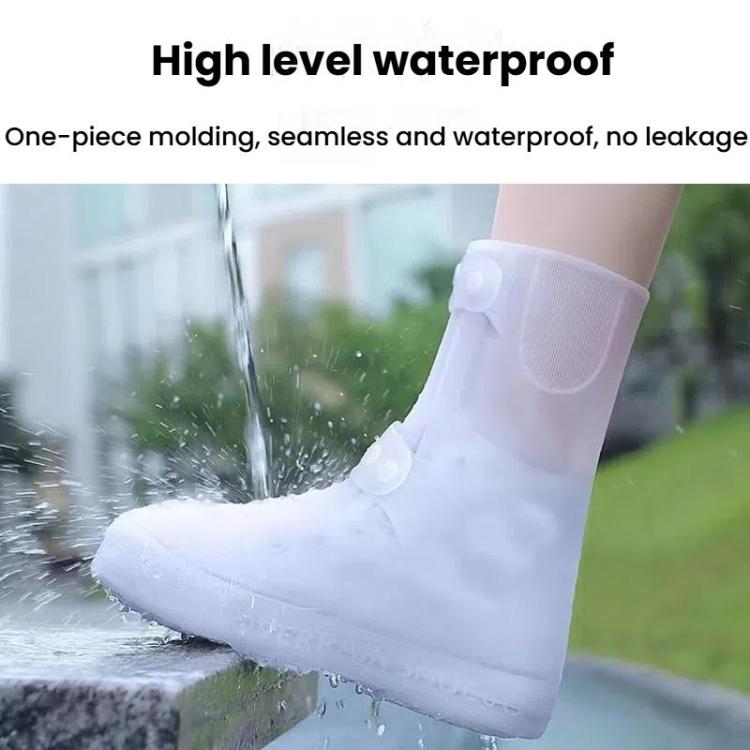 18cm Outdoor Verdickte, Verschleißfeste halbhohe Regenschutz-Schuhüberzüge, M 34-36, L 37-39, XL 40-42, XXL 43-45, XXXL 46-