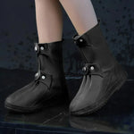 25cm dicke, verschleißfeste Outdoor-Regenstiefelüberzieher mit hohem Schaft, M 34-36, L 37-39, XL 40-42, XXL 43-45, XXXL 45-46