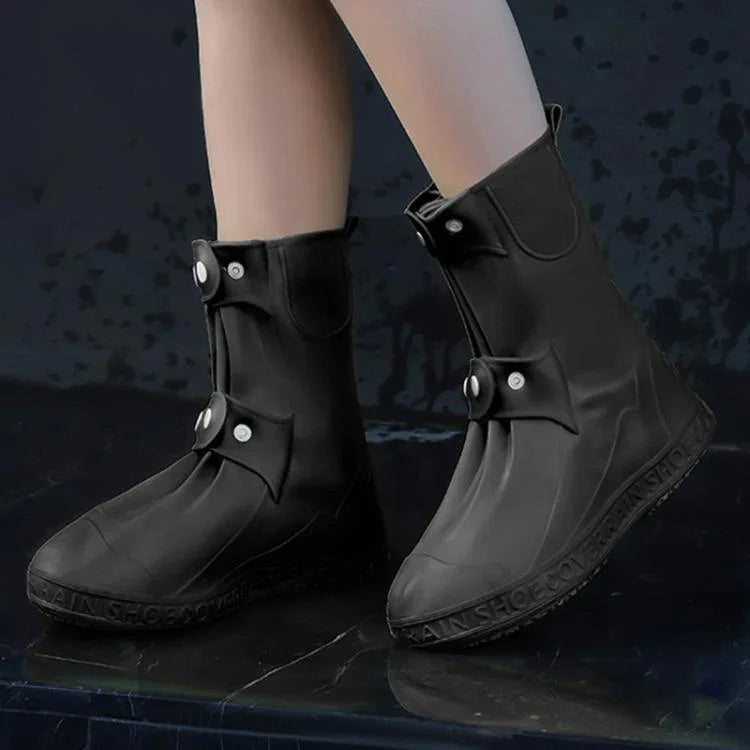 25cm dicke, verschleißfeste Outdoor-Regenstiefelüberzieher mit hohem Schaft, M 34-36, L 37-39, XL 40-42, XXL 43-45, XXXL 45-46