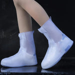 25cm dicke, verschleißfeste Outdoor-Regenstiefelüberzieher mit hohem Schaft, M 34-36, L 37-39, XL 40-42, XXL 43-45, XXXL 45-46