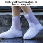 25cm dicke, verschleißfeste Outdoor-Regenstiefelüberzieher mit hohem Schaft, M 34-36, L 37-39, XL 40-42, XXL 43-45, XXXL 45-46