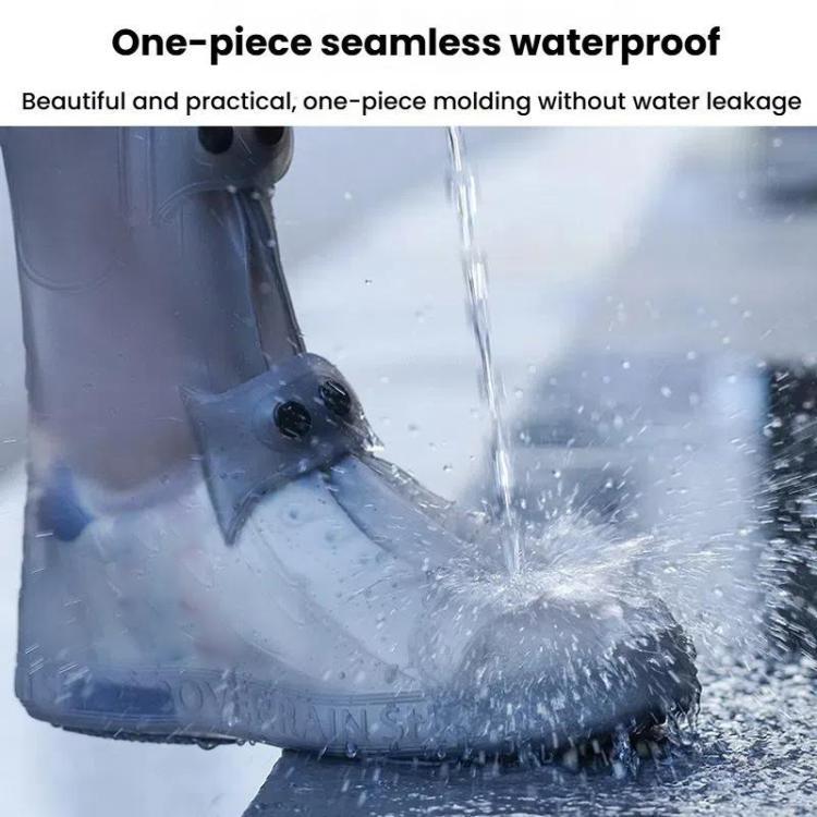 25cm dicke, verschleißfeste Outdoor-Regenstiefelüberzieher mit hohem Schaft, M 34-36, L 37-39, XL 40-42, XXL 43-45, XXXL 45-46