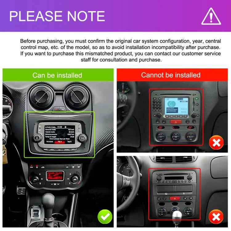 Für Alfa Romeo MITO 2008-2016 7 Zoll Horizontalbildschirm Android 15 Carplay Car Center Control Integrierte Maschine, 4+64G, 2+64G