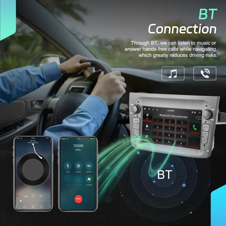 Für Alfa Romeo MITO 2008-2016 7 Zoll Horizontalbildschirm Android 15 Carplay Car Center Control Integrierte Maschine, 4+64G, 2+64G