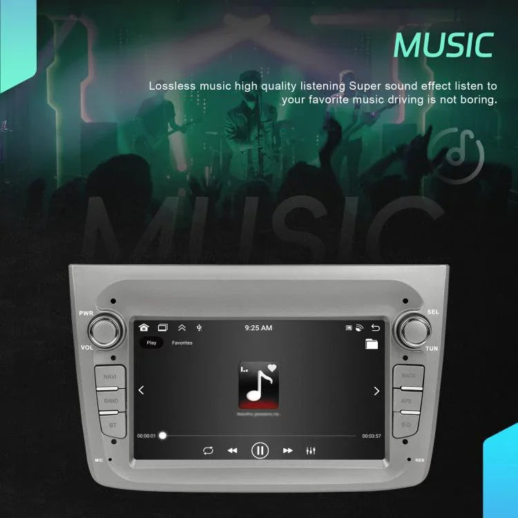 Für Alfa Romeo MITO 2008-2016 7 Zoll Horizontalbildschirm Android 15 Carplay Car Center Control Integrierte Maschine, 4+64G, 2+64G