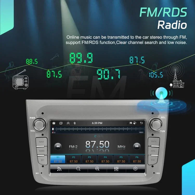 Für Alfa Romeo MITO 2008-2016 7 Zoll Horizontalbildschirm Android 15 Carplay Car Center Control Integrierte Maschine, 4+64G, 2+64G
