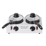 Dessert Making Doppelzylinder-Schokoladen-Schmelzmaschine, US-Stecker, UK-Stecker, EU-Stecker