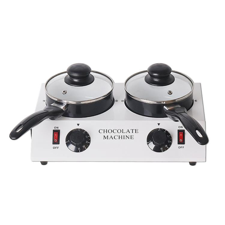 Dessert Making Doppelzylinder-Schokoladen-Schmelzmaschine, US-Stecker, UK-Stecker, EU-Stecker