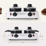Dessert Making Doppelzylinder-Schokoladen-Schmelzmaschine, US-Stecker, UK-Stecker, EU-Stecker