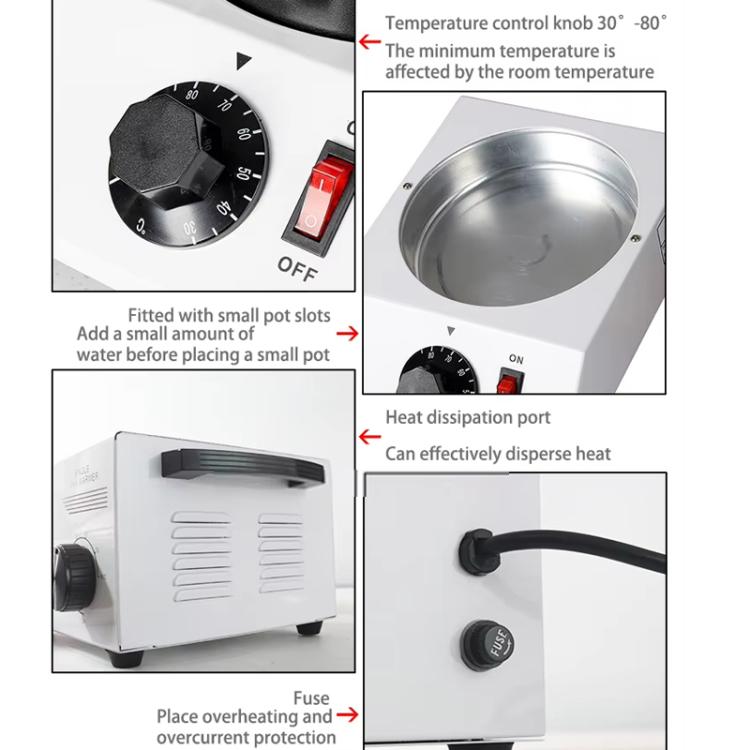Dessert Making Doppelzylinder-Schokoladen-Schmelzmaschine, US-Stecker, UK-Stecker, EU-Stecker