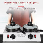 Dessert Making Doppelzylinder-Schokoladen-Schmelzmaschine, US-Stecker, UK-Stecker, EU-Stecker