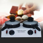 Dessert Making Doppelzylinder-Schokoladen-Schmelzmaschine, US-Stecker, UK-Stecker, EU-Stecker