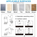 3 Stk./Packung Klebehakenleiste für Elektrorasierer & Beauty-Tool-Organizer Halboffenes Design für einfachen Zugriff