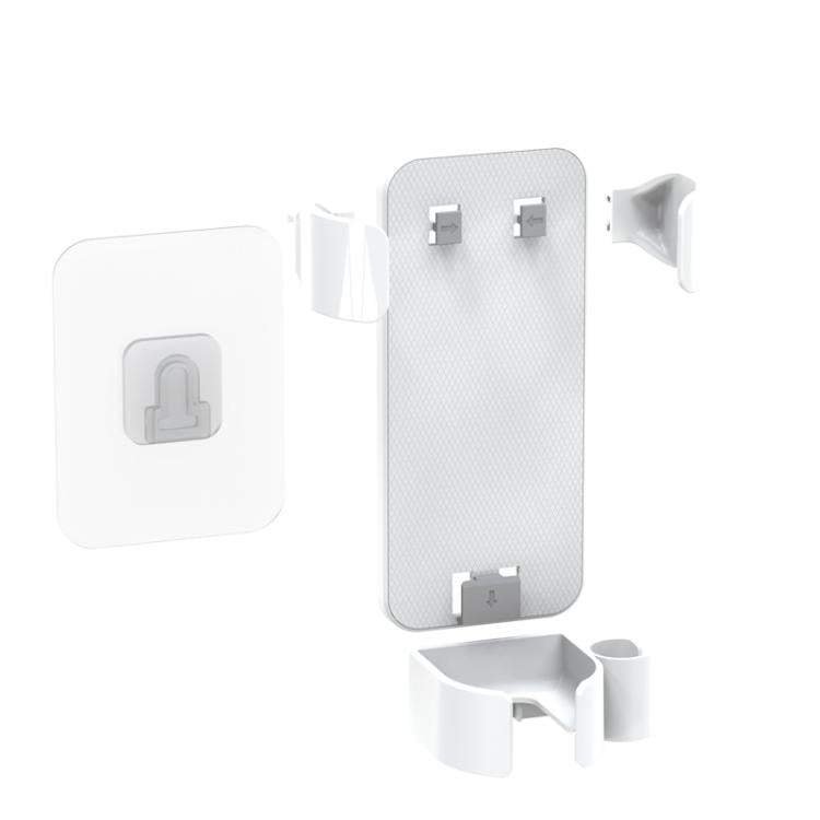Badezimmer Wandmontierter Lockenstab-Organizer mit verstellbaren Klammern und integriertem Kabelhalter