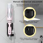 Badezimmer Wandmontierter Lockenstab-Organizer mit verstellbaren Klammern und integriertem Kabelhalter