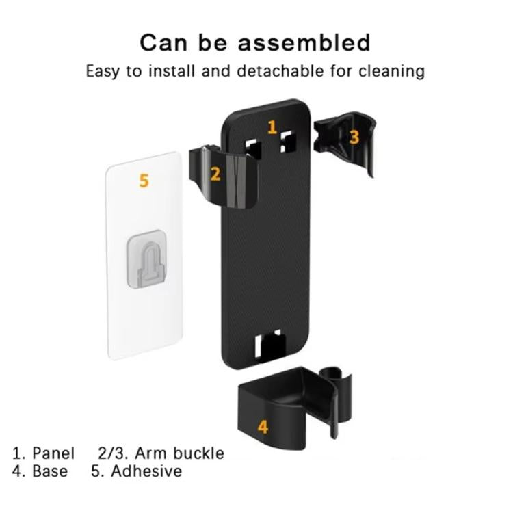Badezimmer Wandmontierter Lockenstab-Organizer mit verstellbaren Klammern und integriertem Kabelhalter