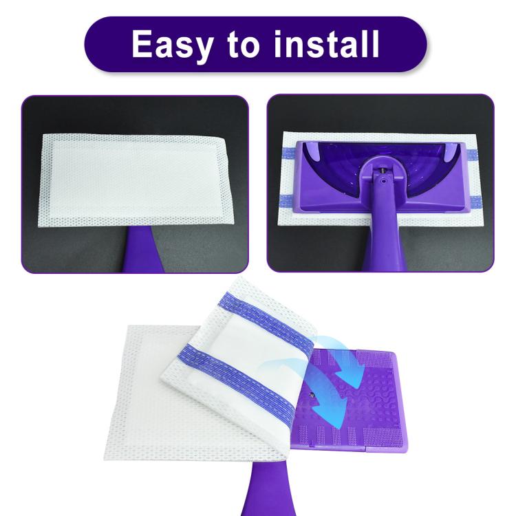3 Stück/Packung Einweg-Wischtücher für Swiffer WetJet Heavy Duty Reinigung, Multi-Oberfläche, Streifenfrei, Schnelle Reinigung, Weiß