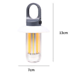 Wiederaufladbare Campinglaterne & Taschenlampe mit zwei Lichtquellen, warm/weißes tragbares Außenlicht, 8 Wolframfäden, 4 Wolframfäden