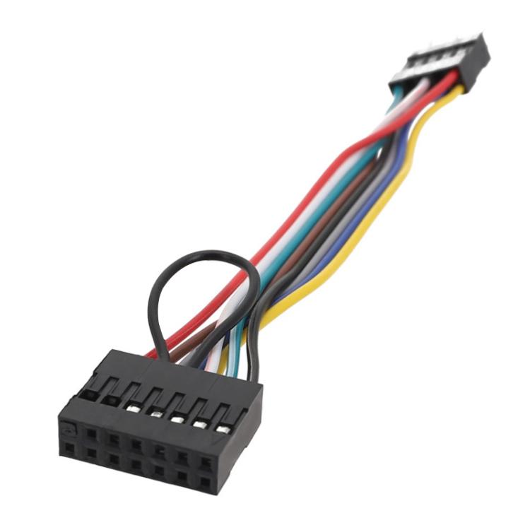 Für Lenovo Mainboards im ATX-Gehäuse Front 13 Löcher zu 9-Pin Kabel, 13 Löcher zu 9-Pin