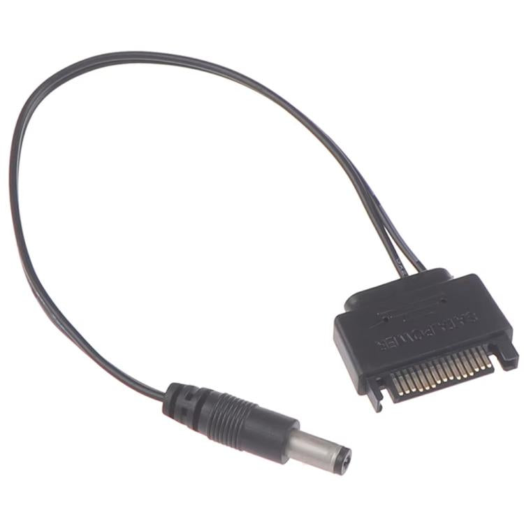 SATA Stecker zu 5,5 x 2,1mm DC Verbindungskabel 12V Stromkabel, 20cm, 50cm, 100cm