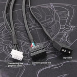 Beleuchtungskabel Inhalts-Upload-Kabel für COLORFUL RTX3090TI / RTX4080 / RTX4070TI / RTX4070 / RTX4090TI / RTX4090, Beleuchtungskabel Inhalts-Upload