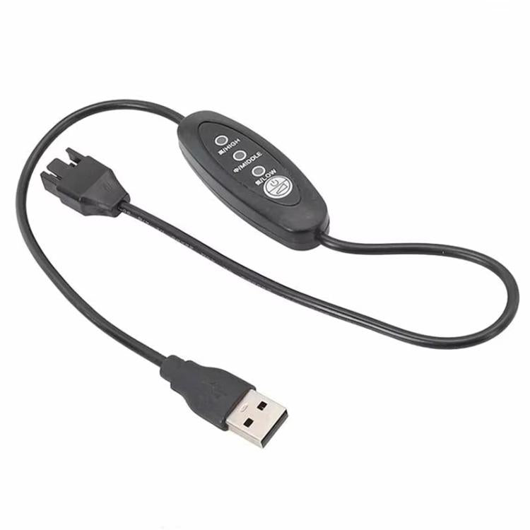USB zu kleinem 4-Pin Booster-Kabel einstellbare Geschwindigkeit USB zu 12V Gehäuselüfter-Kabel, 50cm, 98cm