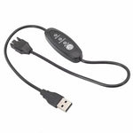 USB zu kleinem 4-Pin Booster-Kabel einstellbare Geschwindigkeit USB zu 12V Gehäuselüfter-Kabel, 50cm, 98cm
