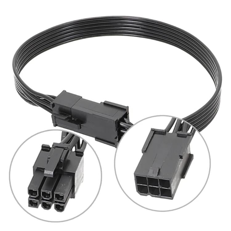 Computer-Verbindungskabel 6-Pin Grafikkarten-Stromkabel, 30cm, 50cm