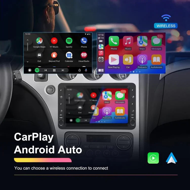 Für Alfa Romeo 159 7 Zoll Horizontalbildschirm Carplay Auto Navigations-Zentralsteuerung integriertes Gerät, 2+64G, 4+64G