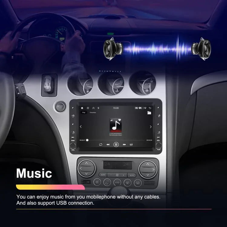 Für Alfa Romeo 159 7 Zoll Horizontalbildschirm Carplay Auto Navigations-Zentralsteuerung integriertes Gerät, 2+64G, 4+64G