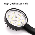 5W Blauweißes Aquarium-LED-Clip-Licht mit 12 LEDs, USB-betrieben, Mini-Aquarienleuchte für Wasserpflanzen, Wassergras & kleine Aquarien, 220V, 110V