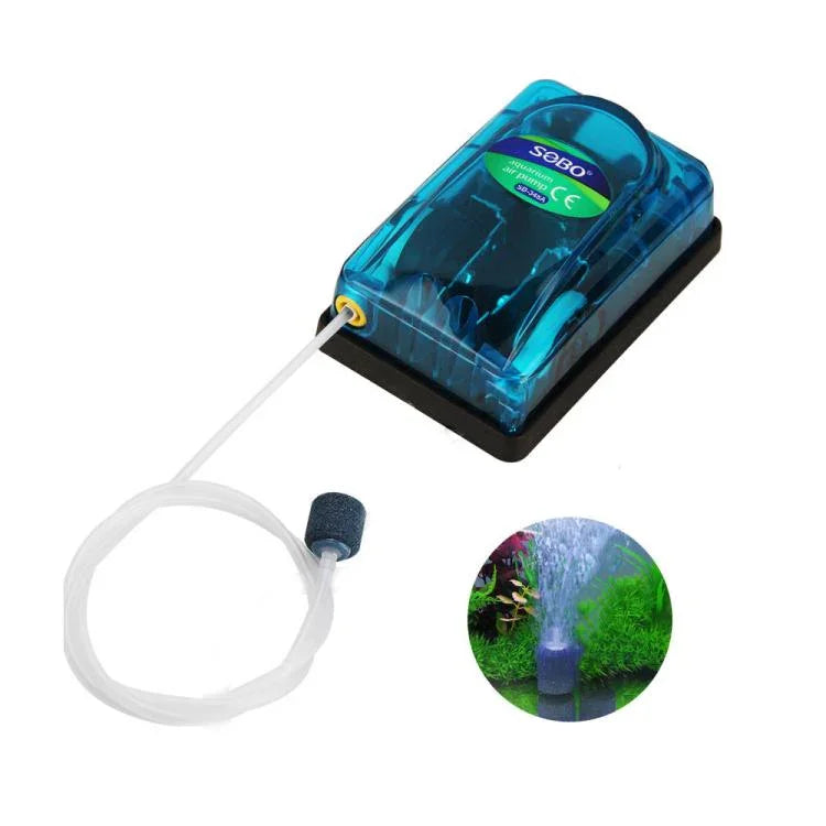 220-240V Transparente ultra-leise Aquarienluftpumpe, SOBO SB-248A 3W Einloch, SOBO SB-348A 5W Doppelloch