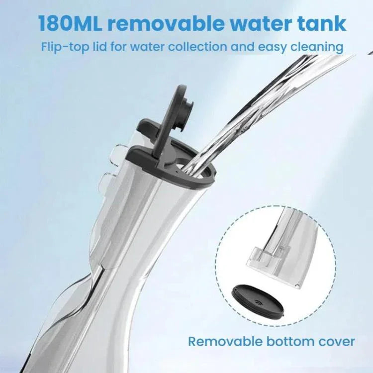 3-in-1 elektrische Zahnbürste, Munddusche & Zahnseiden-Ersatz mit 180 ml abnehmbarem Wassertank