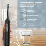 3-in-1 elektrische Zahnbürste, Munddusche & Zahnseiden-Ersatz mit 180 ml abnehmbarem Wassertank